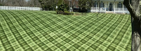 Grass cutting with stripes Chorz